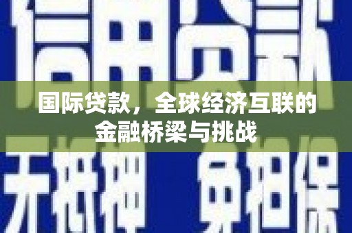 昭化国际贷款，全球经济互联的金融桥梁与挑战