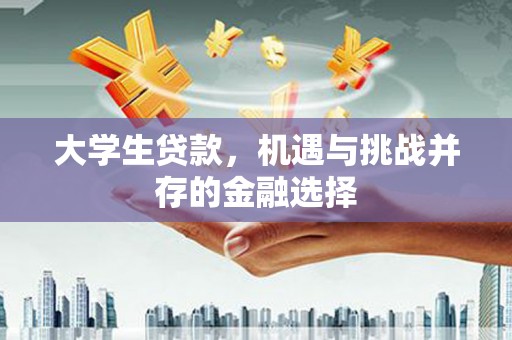 昭化大学生贷款，机遇与挑战并存的金融选择