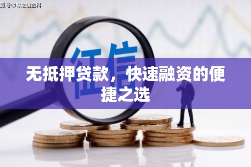 昭化无抵押贷款，快速融资的便捷之选