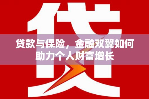 昭化贷款与保险，金融双翼如何助力个人财富增长