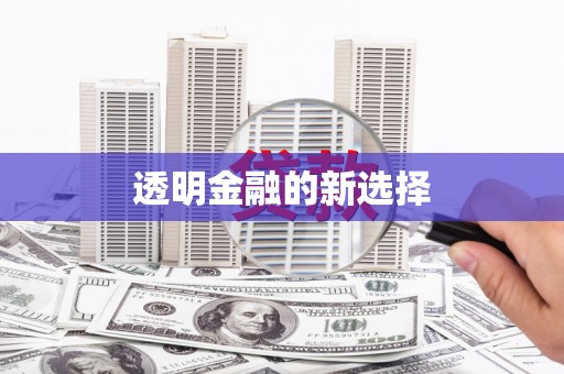昭化透明金融的新选择