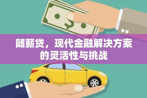 昭化随薪贷，现代金融解决方案的灵活性与挑战