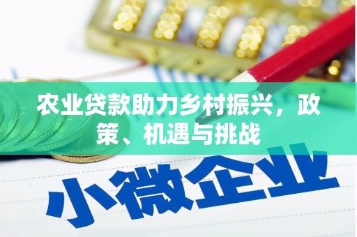 昭化农业贷款助力乡村振兴，政策、机遇与挑战