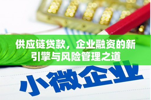 昭化供应链贷款，企业融资的新引擎与风险管理之道