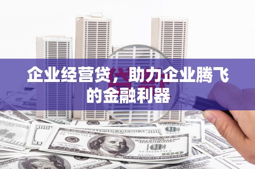 昭化企业经营贷，助力企业腾飞的金融利器