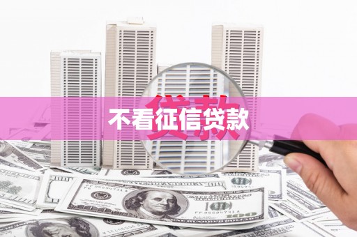 昭化不看征信贷款