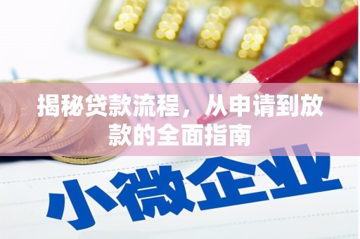 昭化揭秘贷款流程，从申请到放款的全面指南