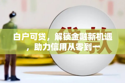 昭化白户可贷，解锁金融新机遇，助力信用从零到一