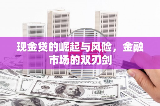 昭化现金贷的崛起与风险，金融市场的双刃剑