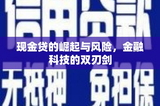昭化现金贷的崛起与风险，金融科技的双刃剑