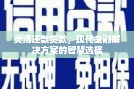 昭化灵活还款贷款，现代金融解决方案的智慧选择
