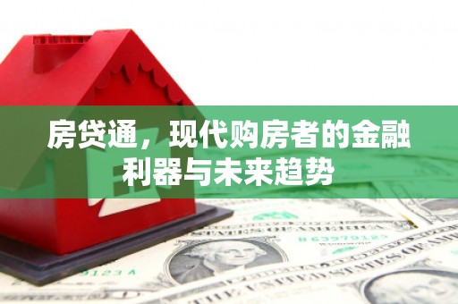 昭化房贷通，现代购房者的金融利器与未来趋势