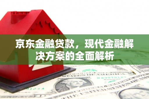 昭化京东金融贷款，现代金融解决方案的全面解析