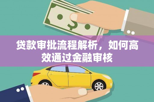 昭化贷款审批流程解析，如何高效通过金融审核