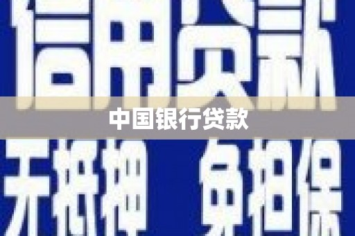 昭化中国银行贷款
