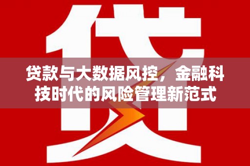 昭化贷款与大数据风控，金融科技时代的风险管理新范式
