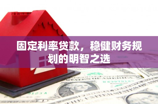 昭化固定利率贷款，稳健财务规划的明智之选