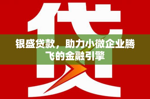 昭化银盛贷款，助力小微企业腾飞的金融引擎