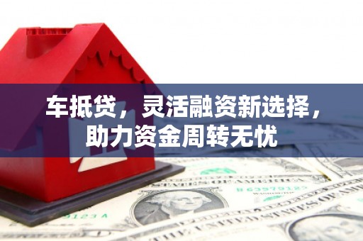 昭化车抵贷，灵活融资新选择，助力资金周转无忧