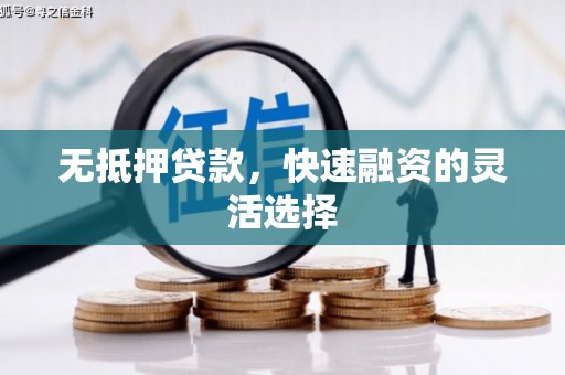 昭化无抵押贷款，快速融资的灵活选择