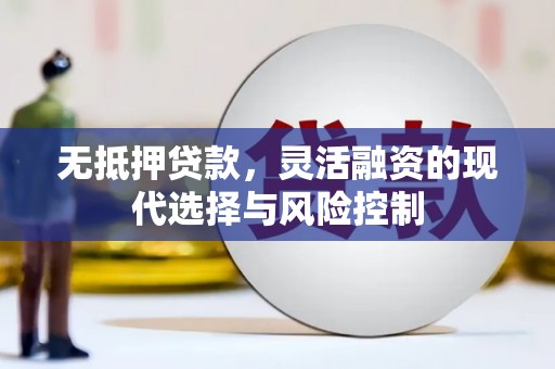 昭化无抵押贷款，灵活融资的现代选择与风险控制