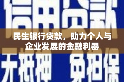 昭化民生银行贷款，助力个人与企业发展的金融利器
