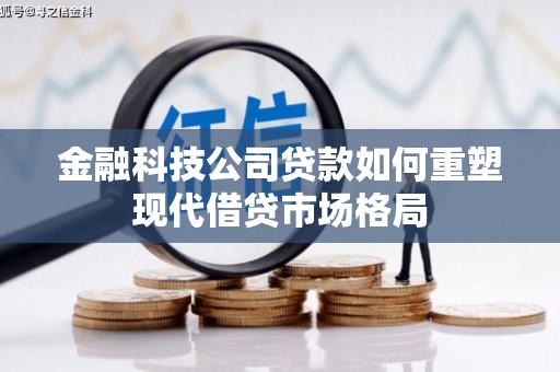 昭化金融科技公司贷款如何重塑现代借贷市场格局