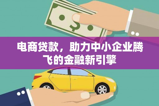 昭化电商贷款，助力中小企业腾飞的金融新引擎