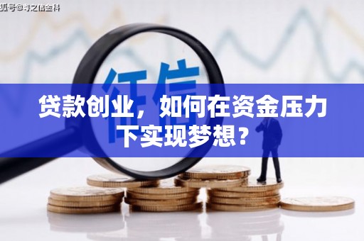 昭化贷款创业，如何在资金压力下实现梦想？