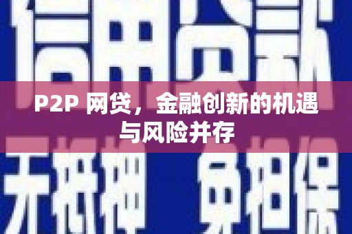 昭化P2P 网贷，金融创新的机遇与风险并存