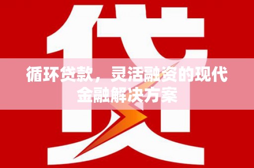 昭化循环贷款，灵活融资的现代金融解决方案