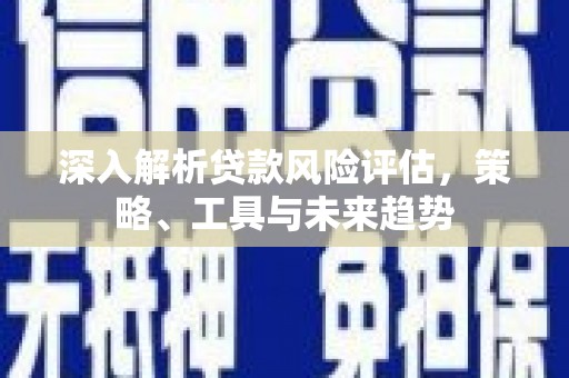 昭化深入解析贷款风险评估，策略、工具与未来趋势