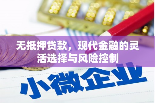 昭化无抵押贷款，现代金融的灵活选择与风险控制
