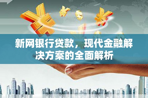 昭化新网银行贷款，现代金融解决方案的全面解析