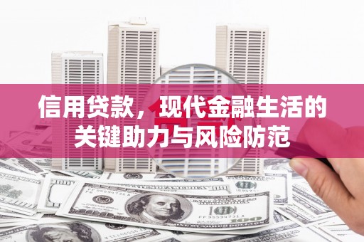 昭化信用贷款，现代金融生活的关键助力与风险防范