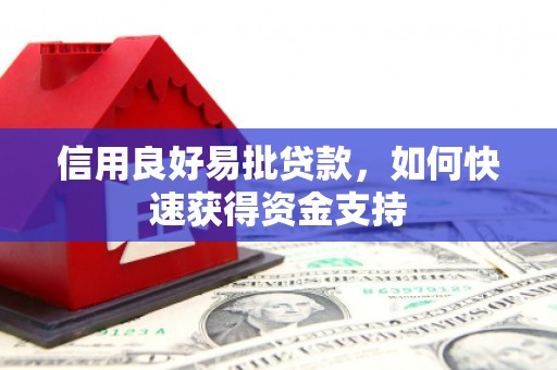 昭化信用良好易批贷款，如何快速获得资金支持