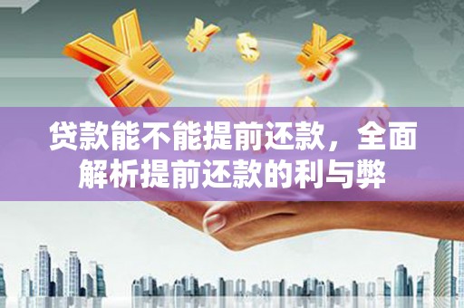 昭化贷款能不能提前还款，全面解析提前还款的利与弊