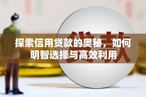 昭化探索信用贷款的奥秘，如何明智选择与高效利用