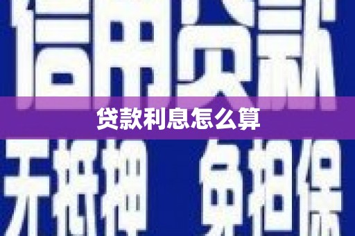 昭化贷款利息怎么算