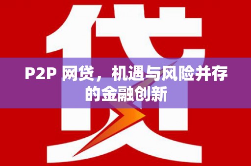 昭化P2P 网贷，机遇与风险并存的金融创新