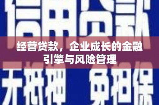 昭化经营贷款，企业成长的金融引擎与风险管理